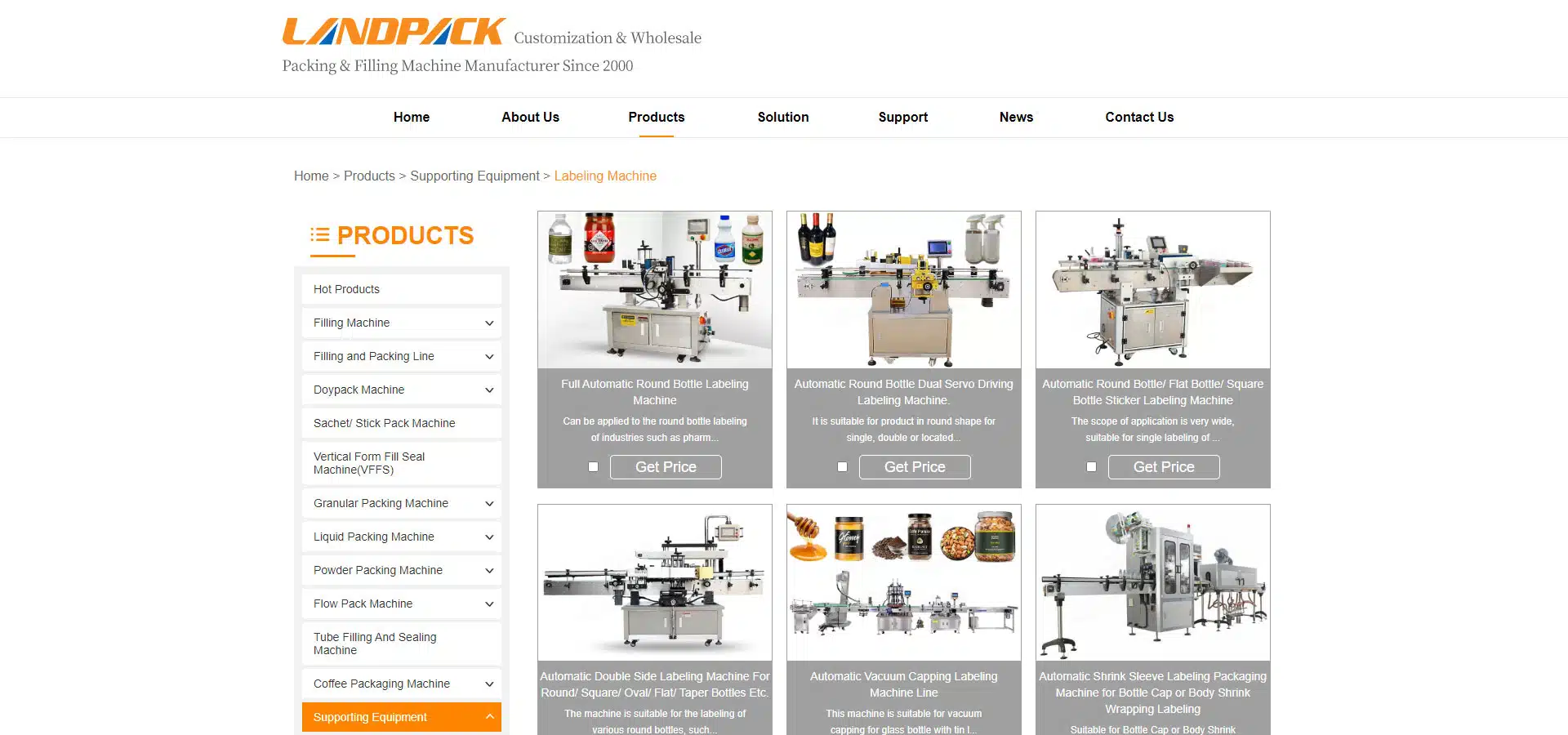 Landpack Labeling Machine