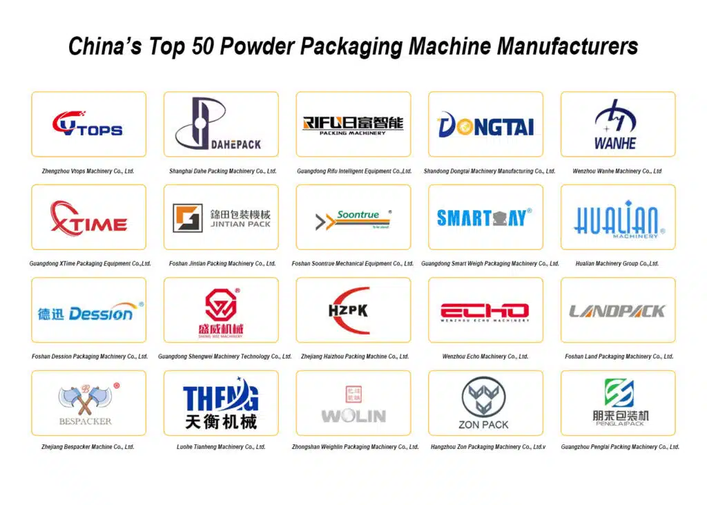 China's Top 50 Powder Packaging Machine Manufacturers