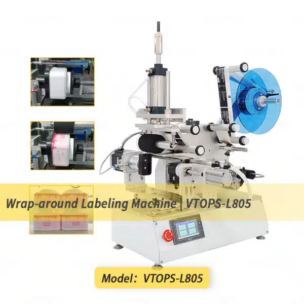 360° Encircle Labeling Machine with Air Blowing | VTOPS-L805