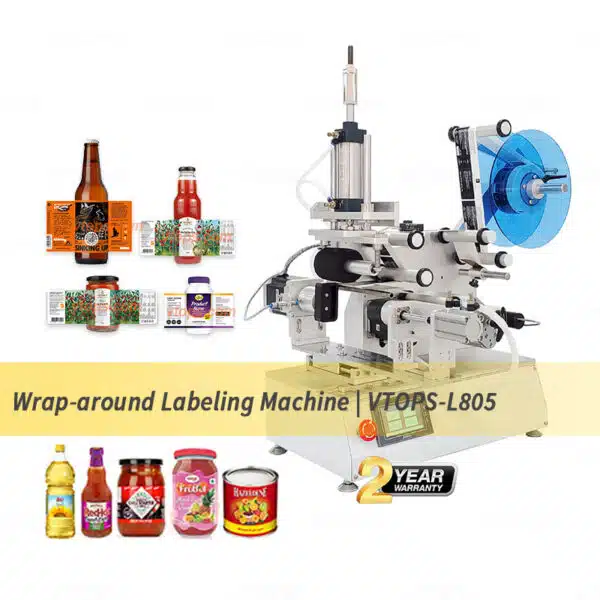 360° Encircle Labeling Machine with Air Blowing | VTOPS-L805