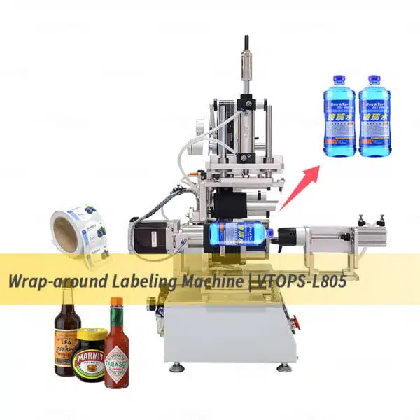 360° Encircle Labeling Machine with Air Blowing | VTOPS-L805