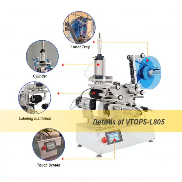 Product Details of 360° Encircle Labeling Machine with Air Blowing | VTOPS-L805