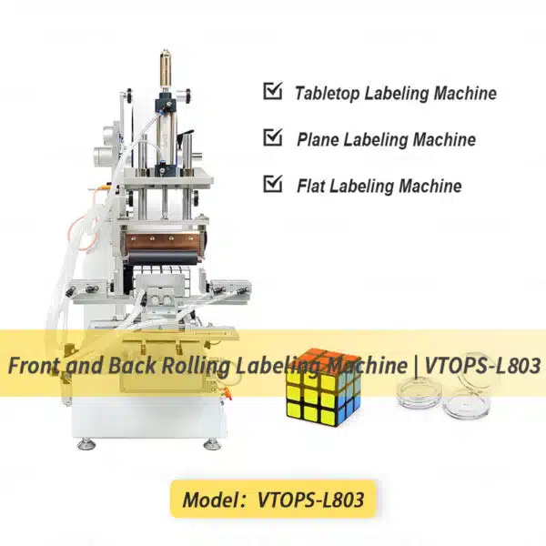 Front and Back Rolling Sticker Labeling Machine | VTOPS-L803