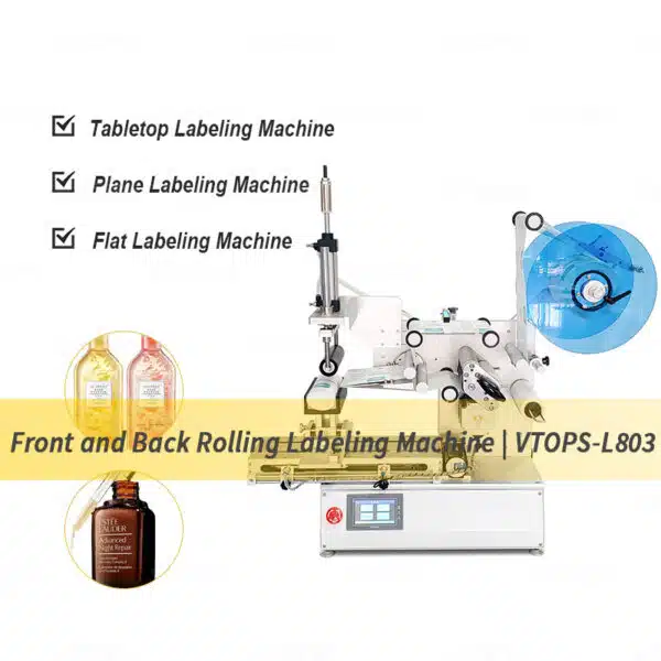 Front and Back Rolling Sticker Labeling Machine | VTOPS-L803