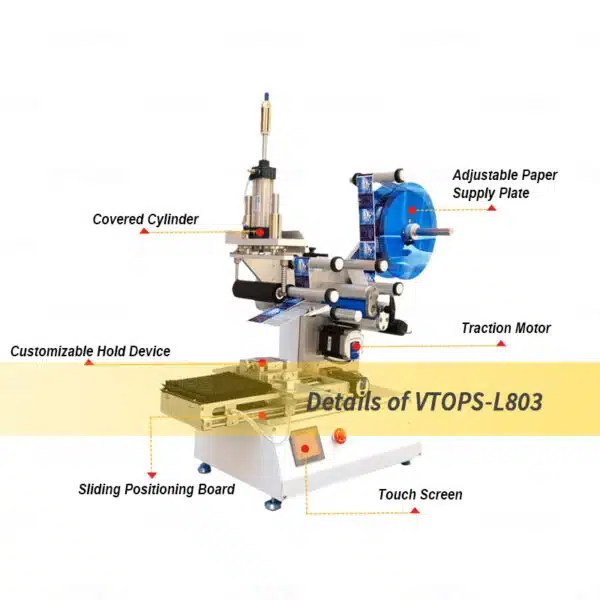 Product Details of Front and Back Rolling Sticker Labeling Machine | VTOPS-L803